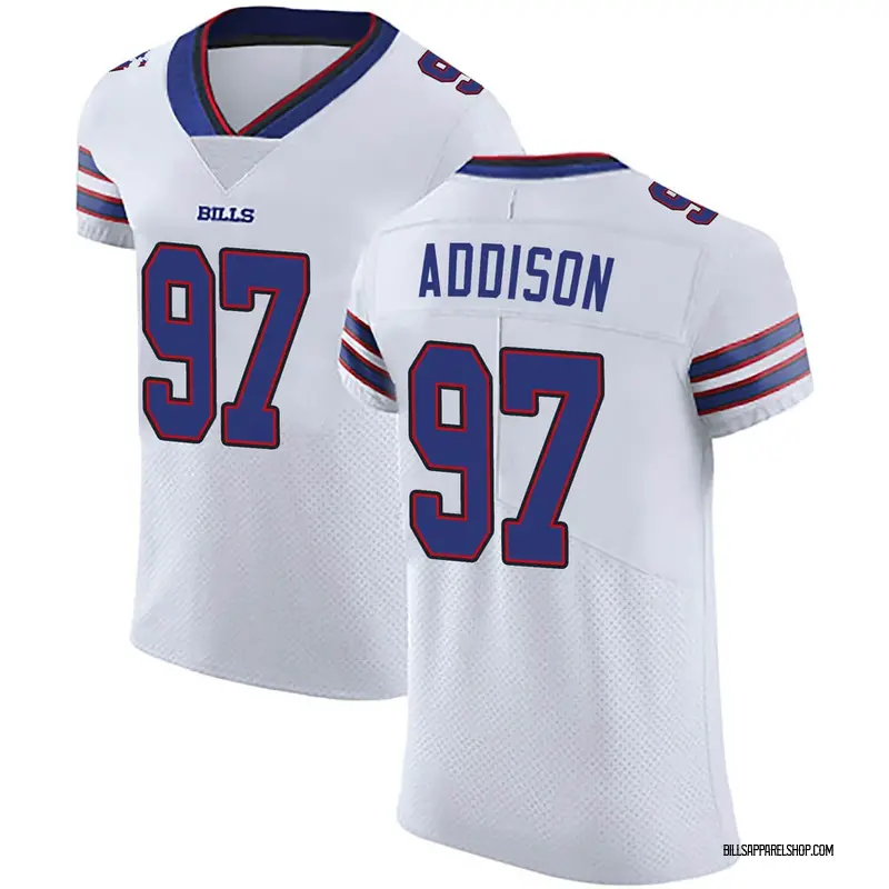 Big & Tall Nike Mario Addison Buffalo Bills Men's Elite White Vapor Untouchable Jersey